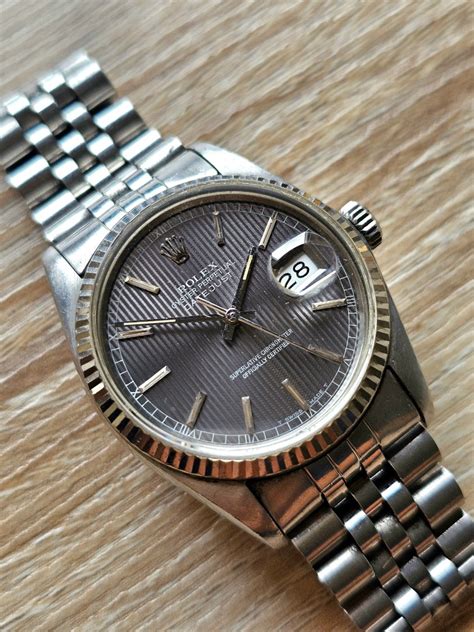 rolex tapestry box|Rolex Datejust 36mm 16014 Gray Silver Tapestry dial Jubilee.